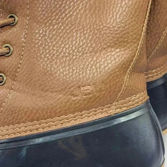JBU By Jambu Womens Maplewood Duck Boots Brown Black Rubber Mid Calf Faux Fur 9M - Picture 5 of 11